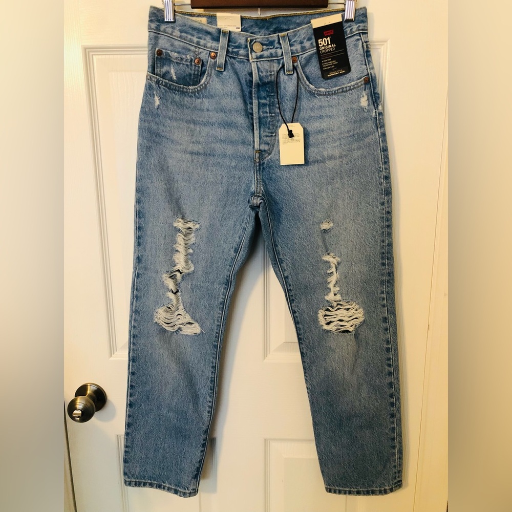 Levi’s 501 Original Cropped (26x28) - Picture 1 of 9